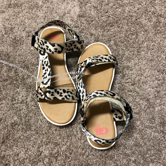 GB Girls Leopard Print Sport Sandals - Picture 9 of 9
